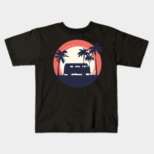 sunset design t-shirt Kids T-Shirt